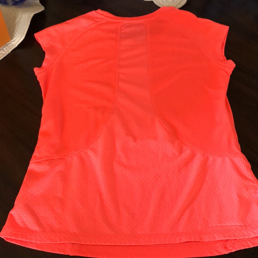 🎾 Champion Bright Coral DuoDry Capped Sleeved Athletic Top - Picture 4 of 8